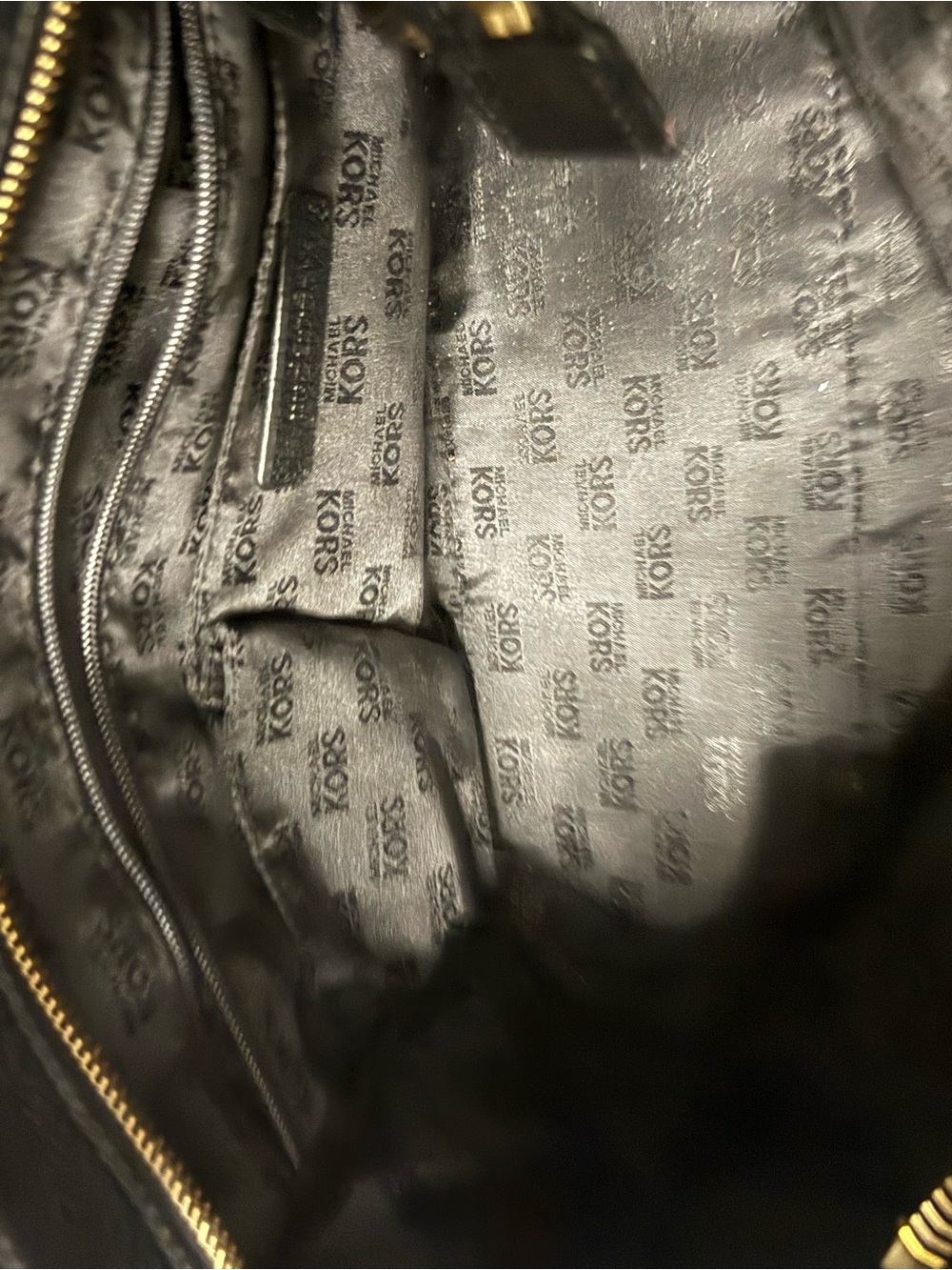 MICHAEL KORS Black Pebbled Leather Hamilton Satchel Crossbody Bag - Picture 5 of 5